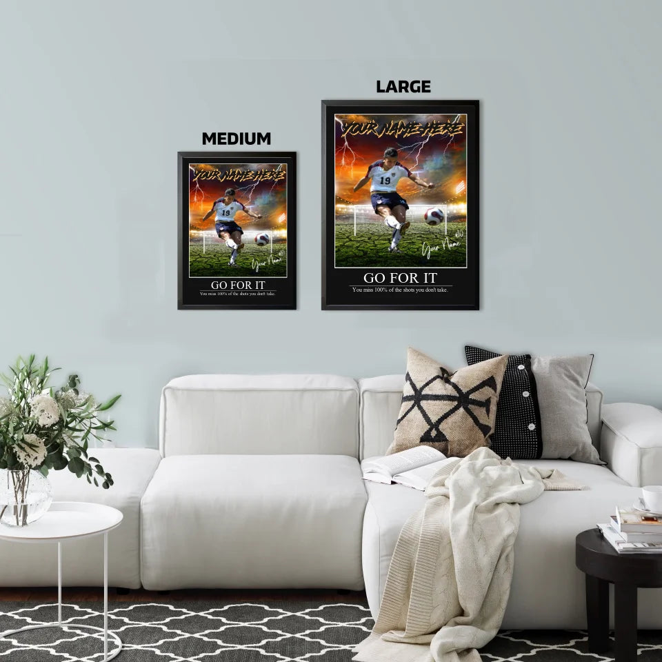 "Soccer Storm" Custom Soccer Wall Art