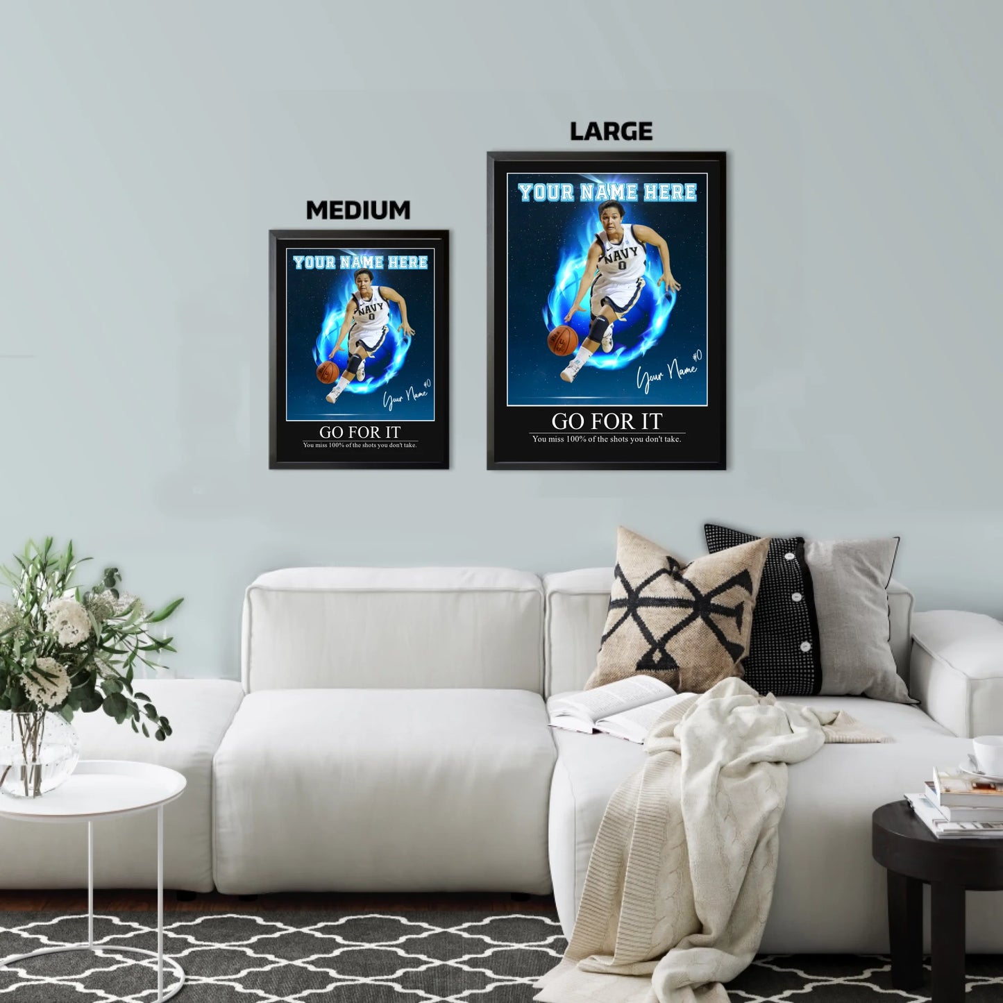 "Among The Stars" Custom Basketball Wall Art