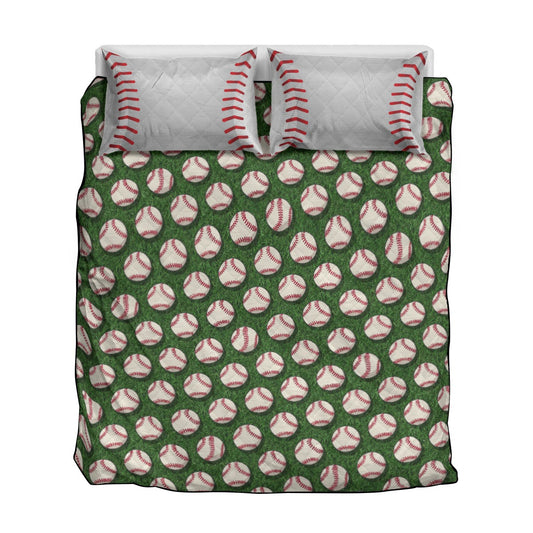 Quilt & Pillow Cases With  Edge-wrapping Strips
