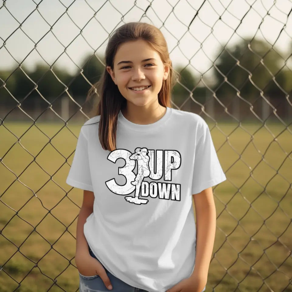 3 Up 3 Down Baseball T-Shirt