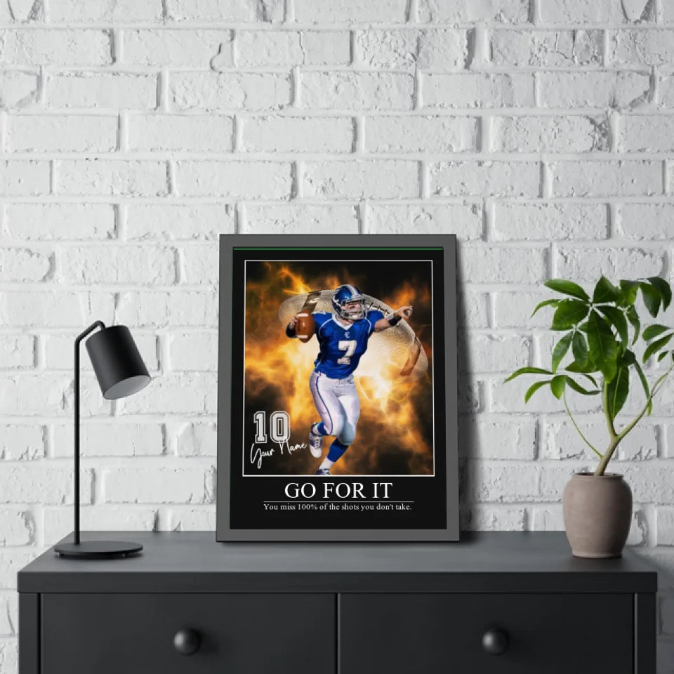 "Electric Moment" Custom Football Wall Art