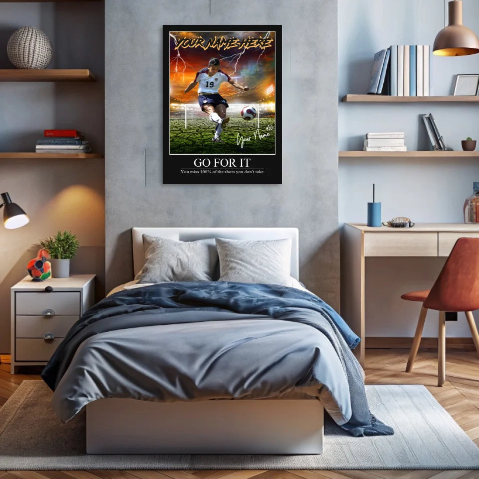 "Soccer Storm" Custom Soccer Wall Art