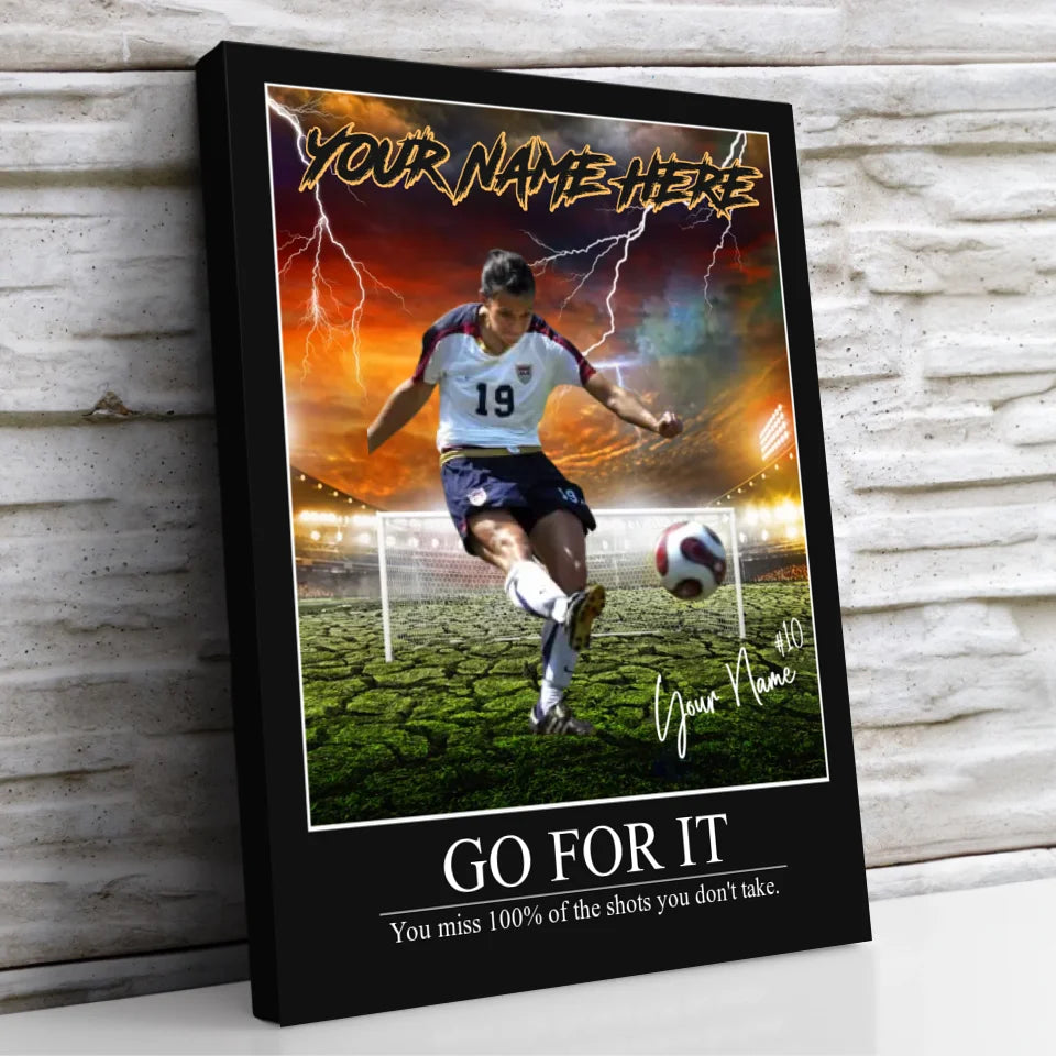 "Soccer Storm" Custom Soccer Wall Art