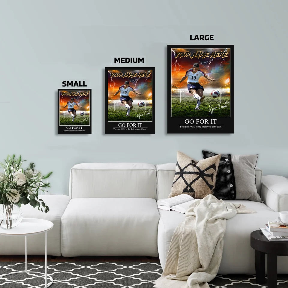 "Soccer Storm" Custom Soccer Wall Art