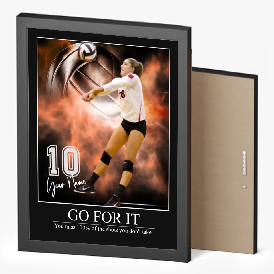 "Electric Moment" Custom Volleyball Wall Art