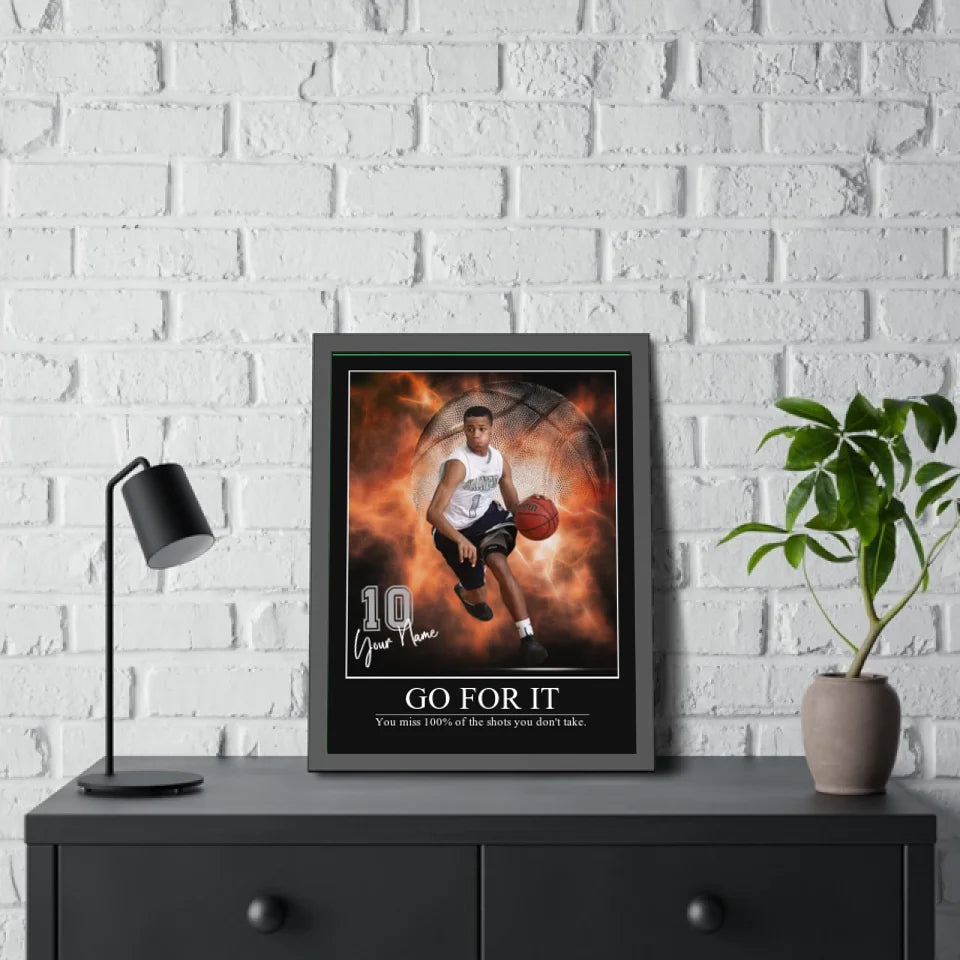 "Electric Moment" Custom Basketball Wall Art