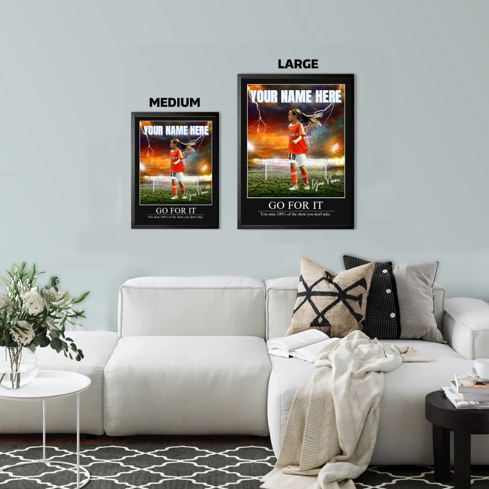 "Broken Ground" Custom Soccer Wall Art