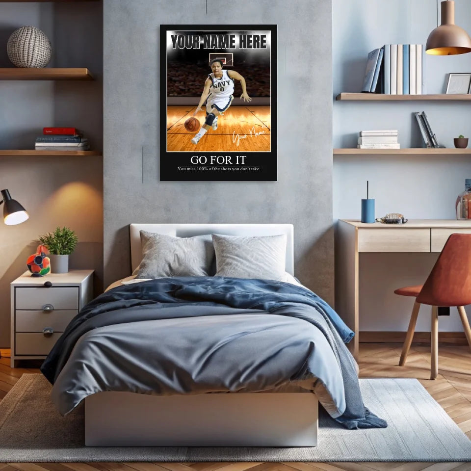 "Bright Lights" Custom Basketball Wall Art