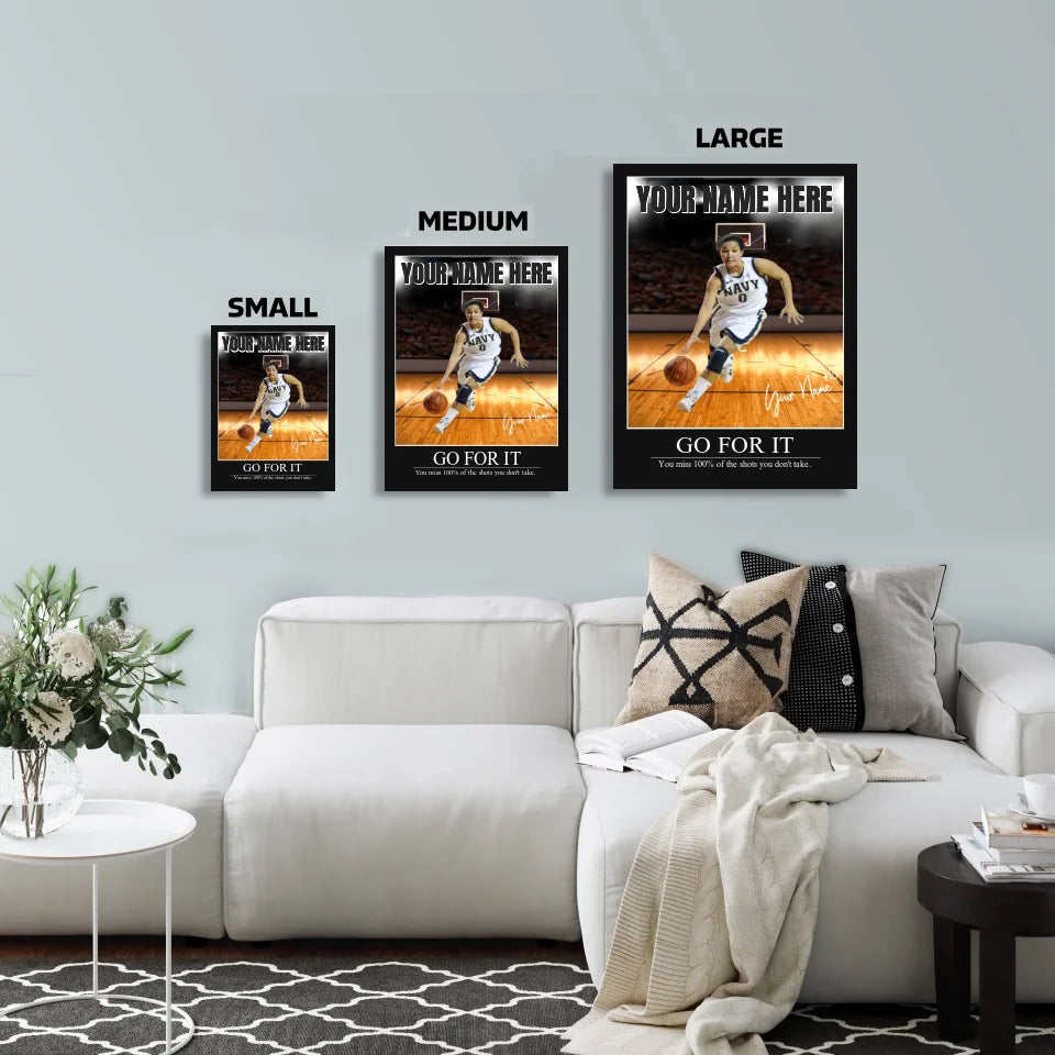 "Bright Lights" Custom Basketball Wall Art