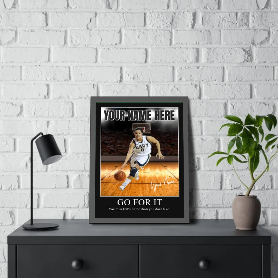 "Bright Lights" Custom Basketball Wall Art