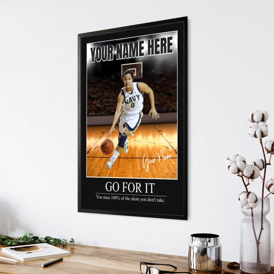 "Bright Lights" Custom Basketball Wall Art