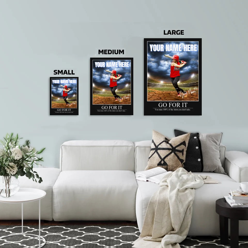 "Broken Ground" Custom Softball Wall Art