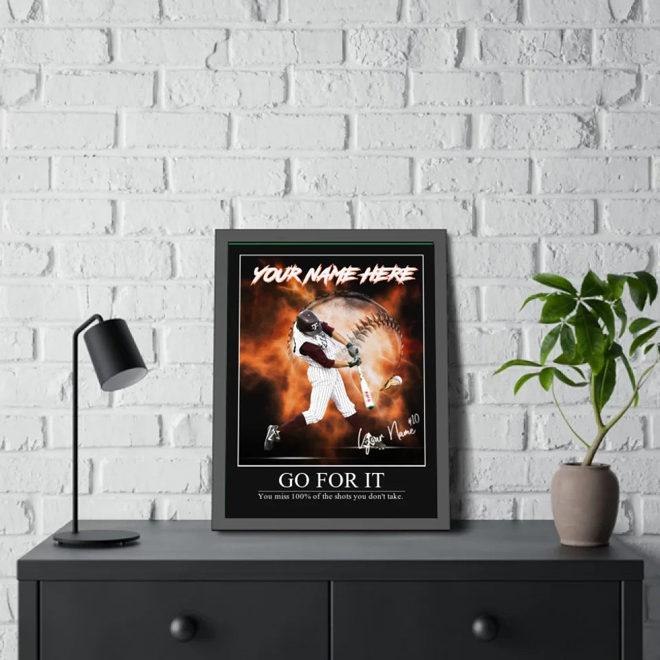 "Electric Moment" Custom Baseball Wall Art