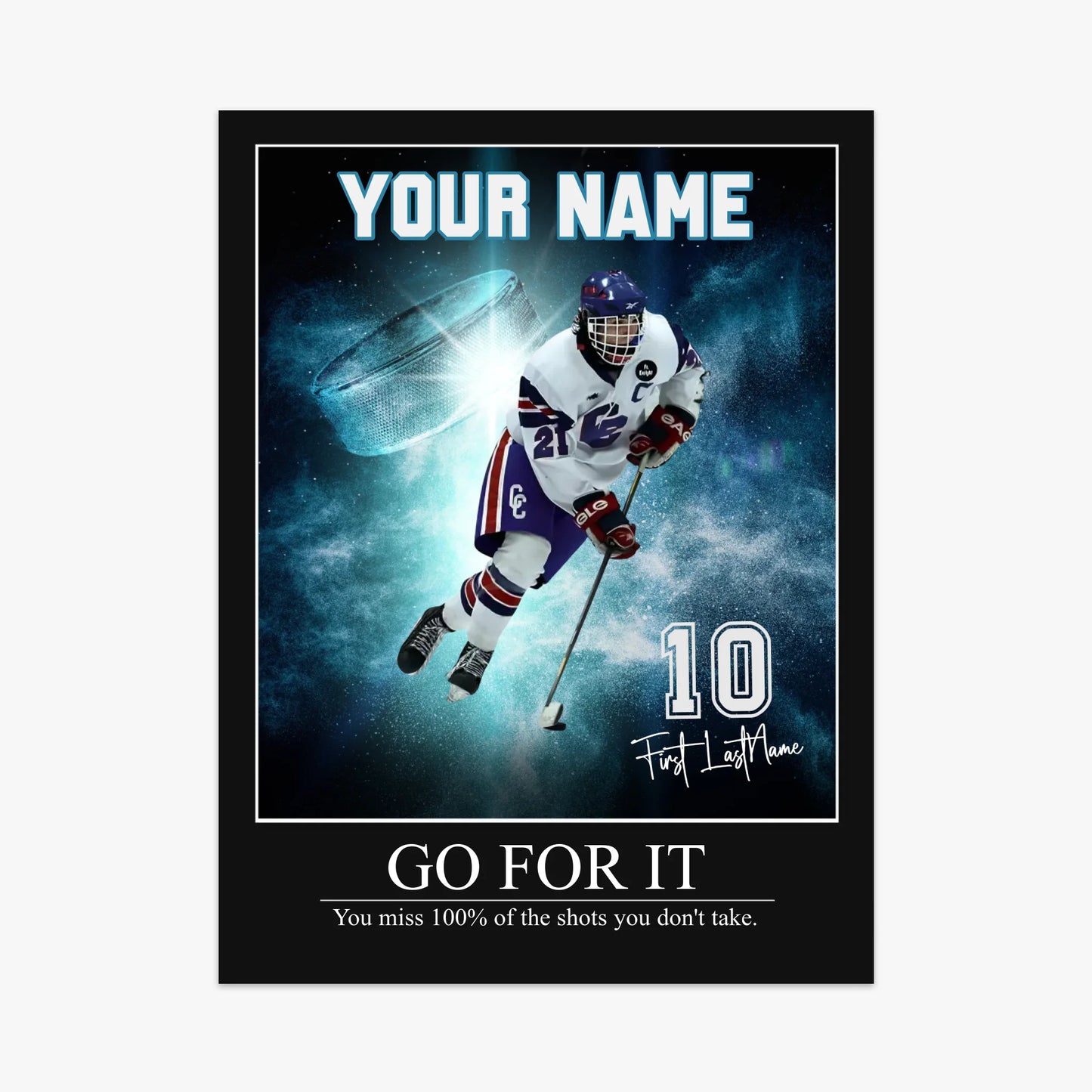 "Shining Moment" Custom Hockey Wall Art