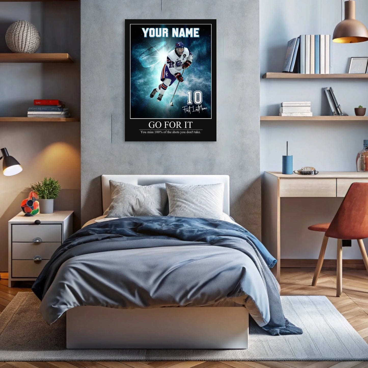 "Shining Moment" Custom Hockey Wall Art